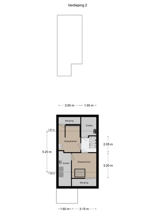 Floorplan - Laatbankstraat 42, 6291 ED Vaals